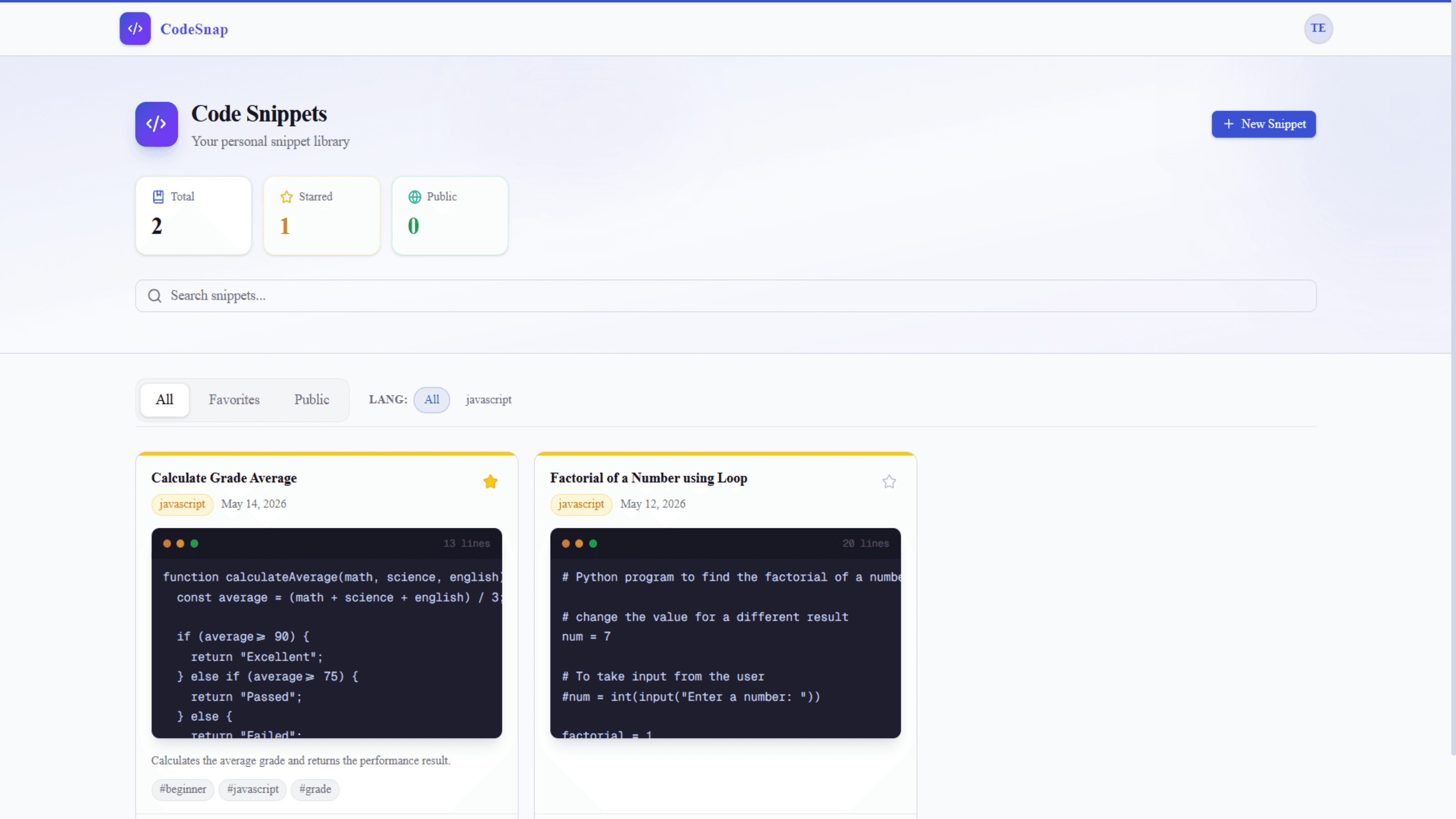 CodeSnap